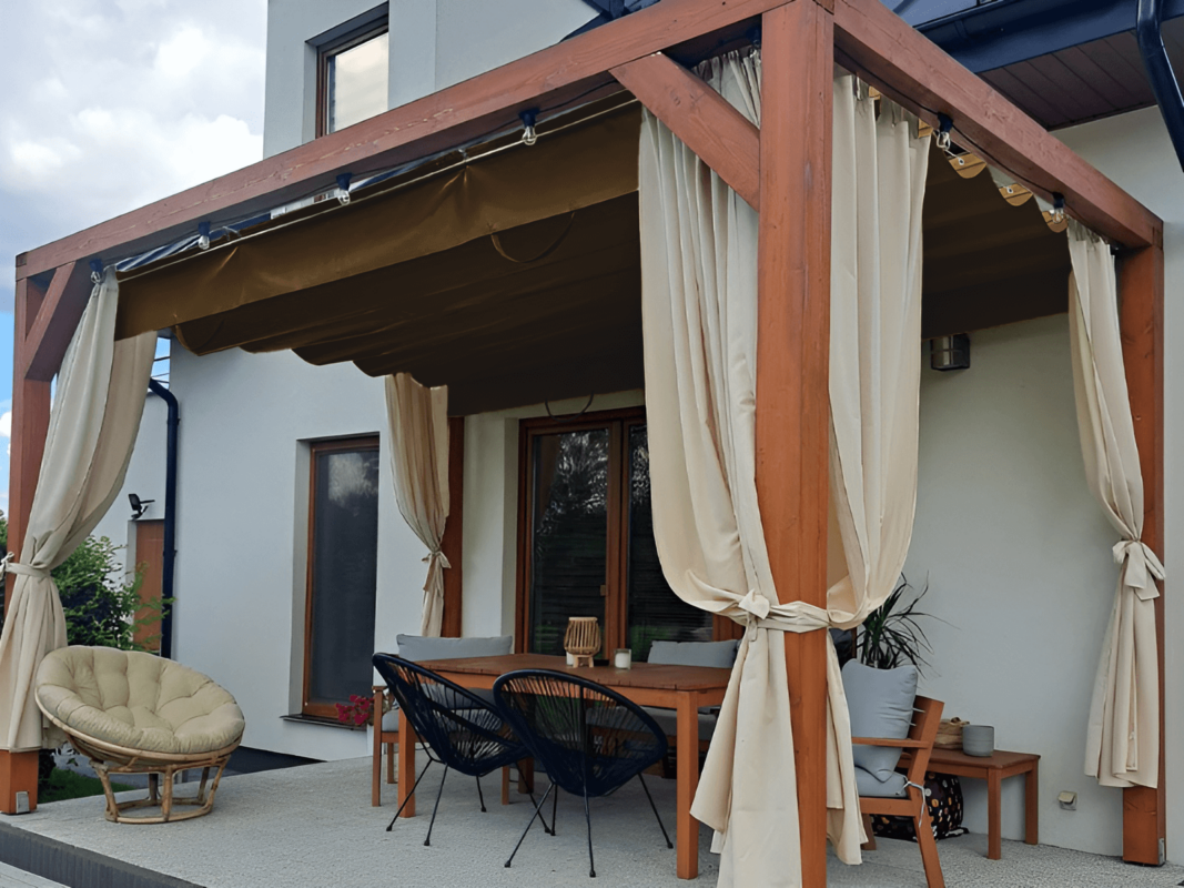 rímska roleta pvc hnedá