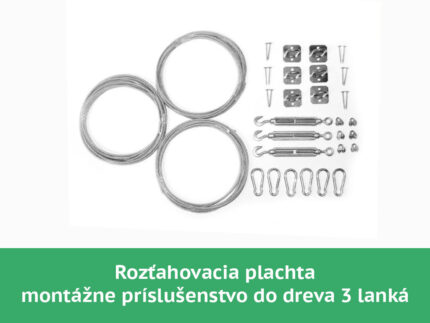 montážny set pre rolovaciu tieniacu plachtu