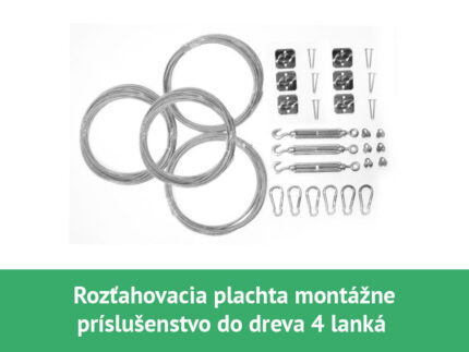 montážny set pre rolovaciu tieniacu plachtu