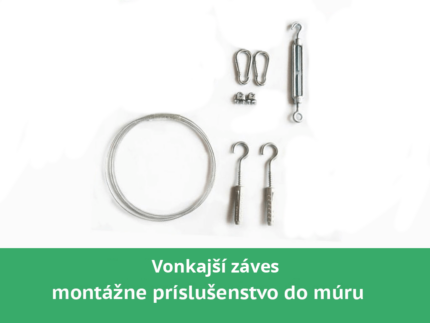 montážny set pre vonkajší záves