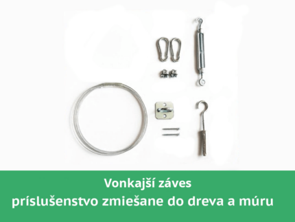 montážny set pre vonkajší záves