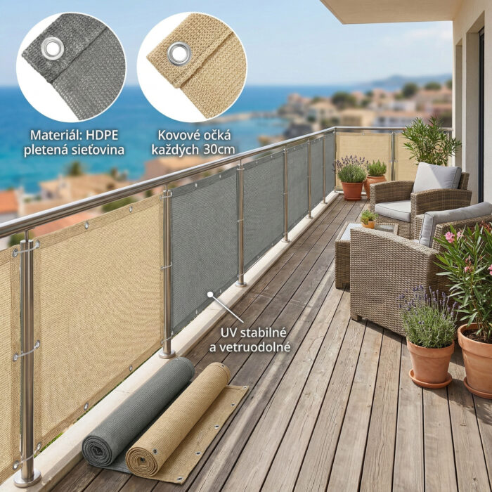 Balkónová zástena na mieru HDPE – Obrázok 19