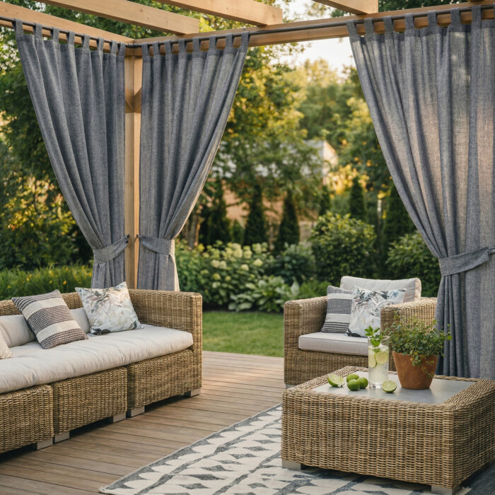 Prémiové vonkajšie závesy na mieru - Melange Outdoor – Obrázok 22