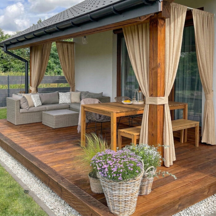 Prémiové vonkajšie závesy na mieru - Melange Outdoor – Obrázok 12