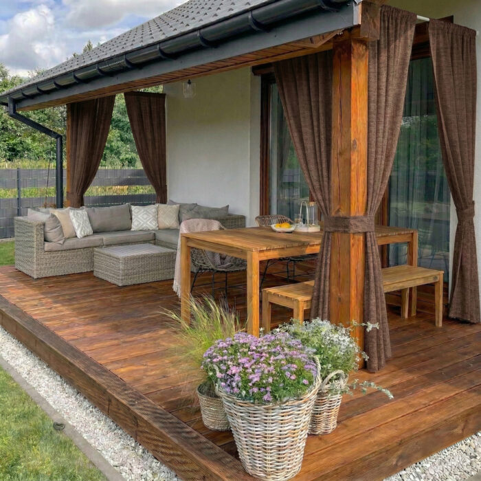 Prémiové vonkajšie závesy na mieru - Melange Outdoor – Obrázok 11