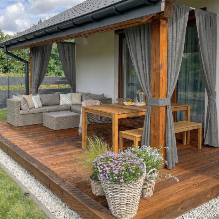 Prémiové vonkajšie závesy na mieru - Melange Outdoor – Obrázok 9