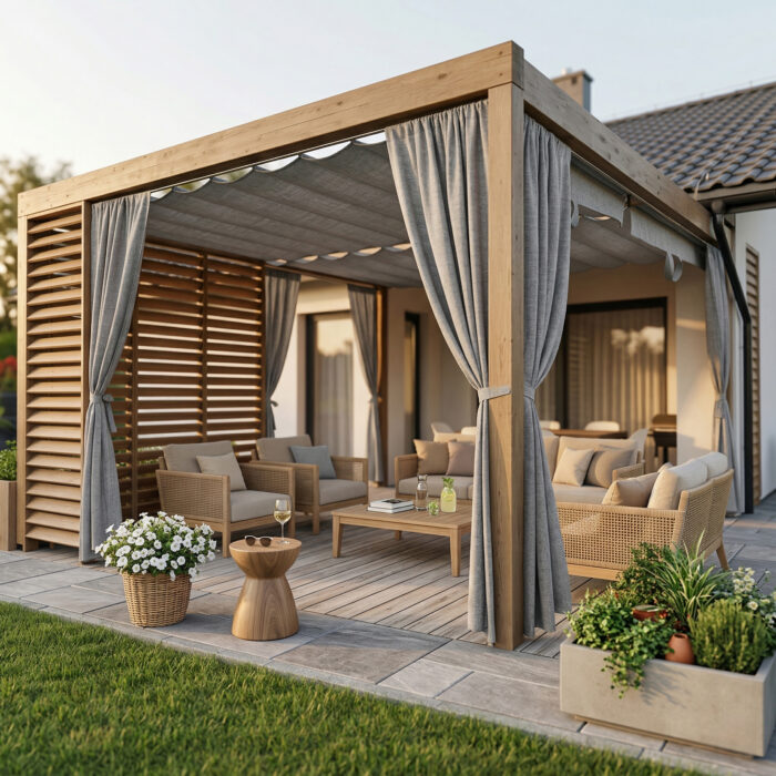 Prémiové vonkajšie závesy na mieru - Melange Outdoor – Obrázok 7