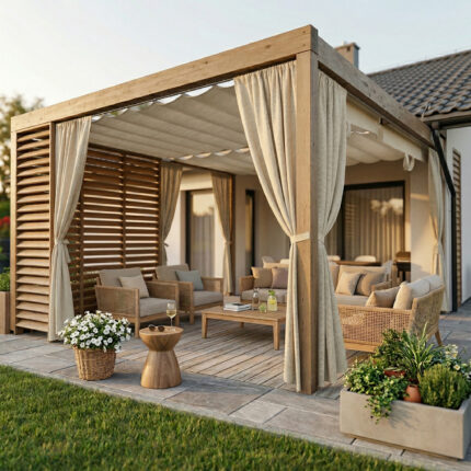 Prémiové vonkajšie závesy na mieru - Melange Outdoor